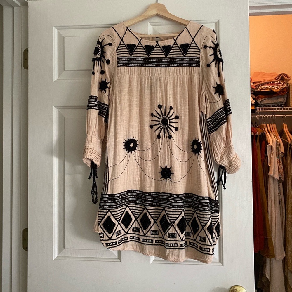 Free People New Romantics Sweet Nothings Embroidered Dress